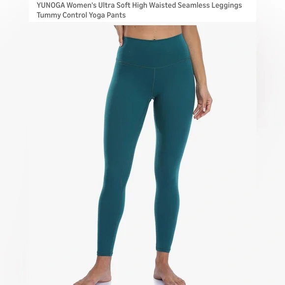 Women’s Teal Leggings - Picture 2 of 5